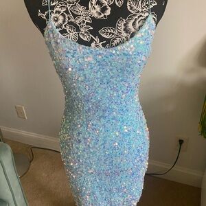 B Darlin Light Blue Dress